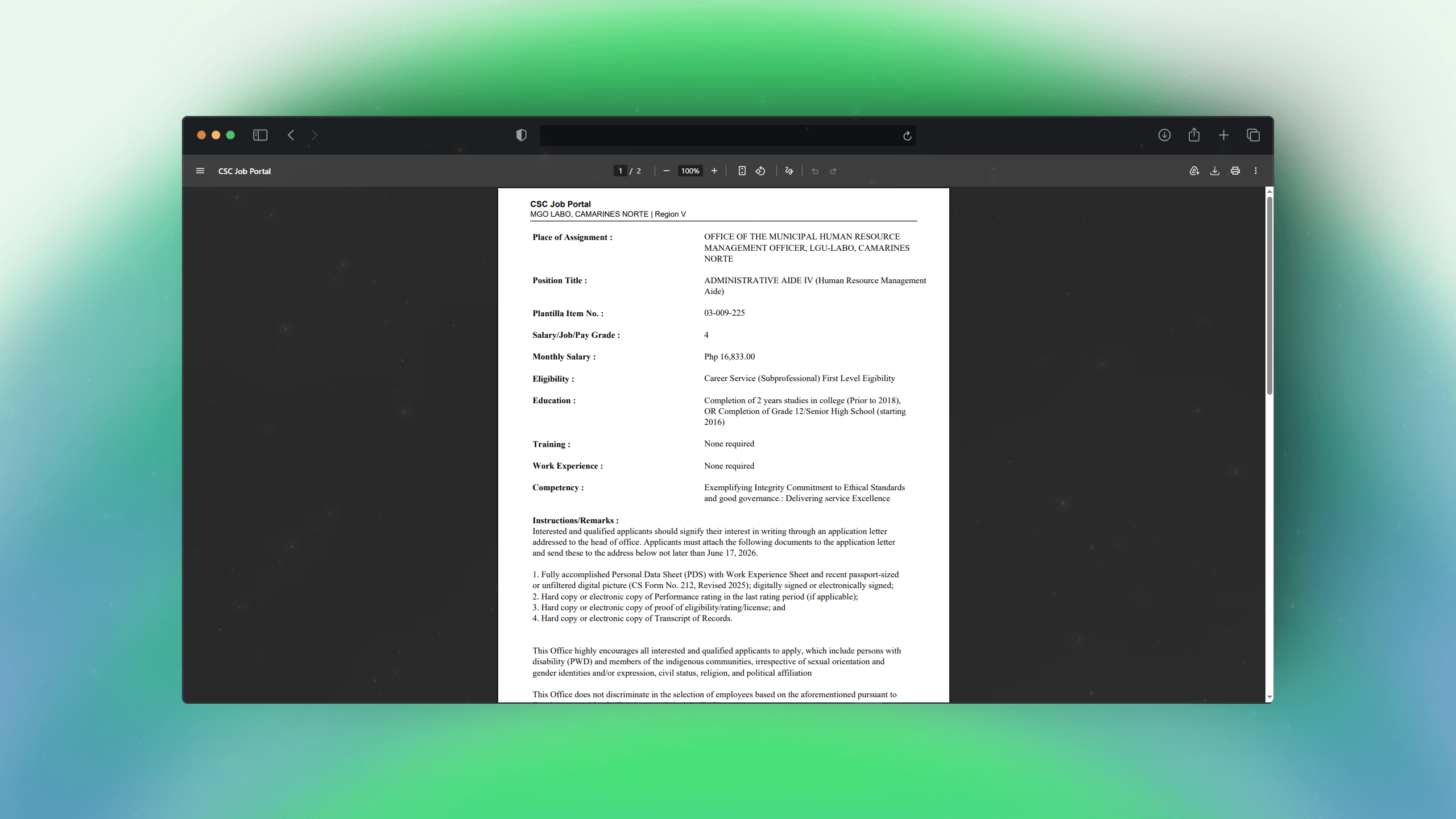 CSC BICOL JOB SCRAPER & API AUTOMATION screenshot 3